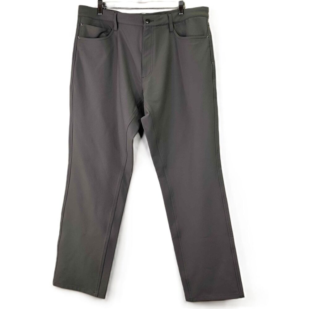 FootJoy Men's Gray 5-Pocket Athletic Straight Fit Golf Pants Size 38 x 32